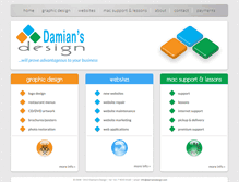 Tablet Screenshot of damiansdesign.com